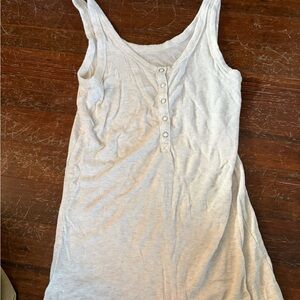 Aerie Real Soft Women's Tank Top Light Gray Size Small